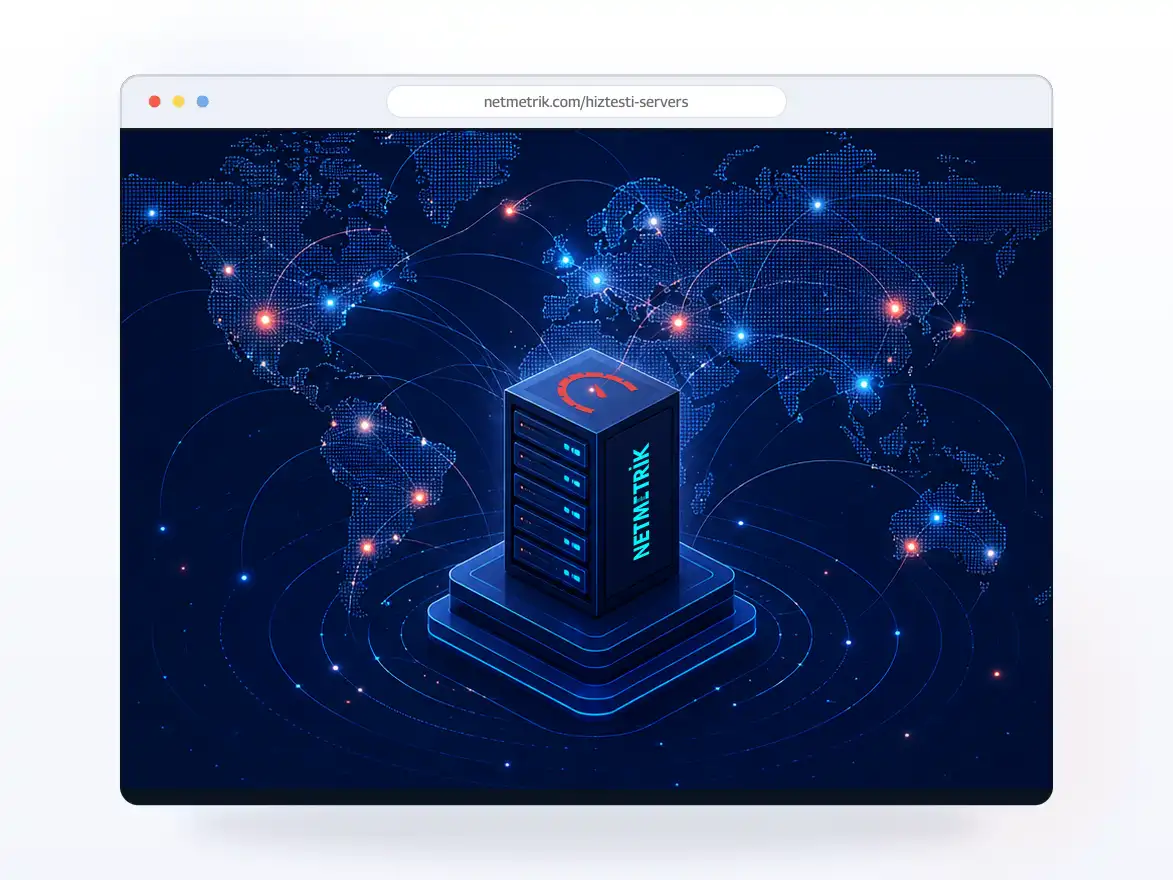 Illustration of an engineer adding their server to the measurement network